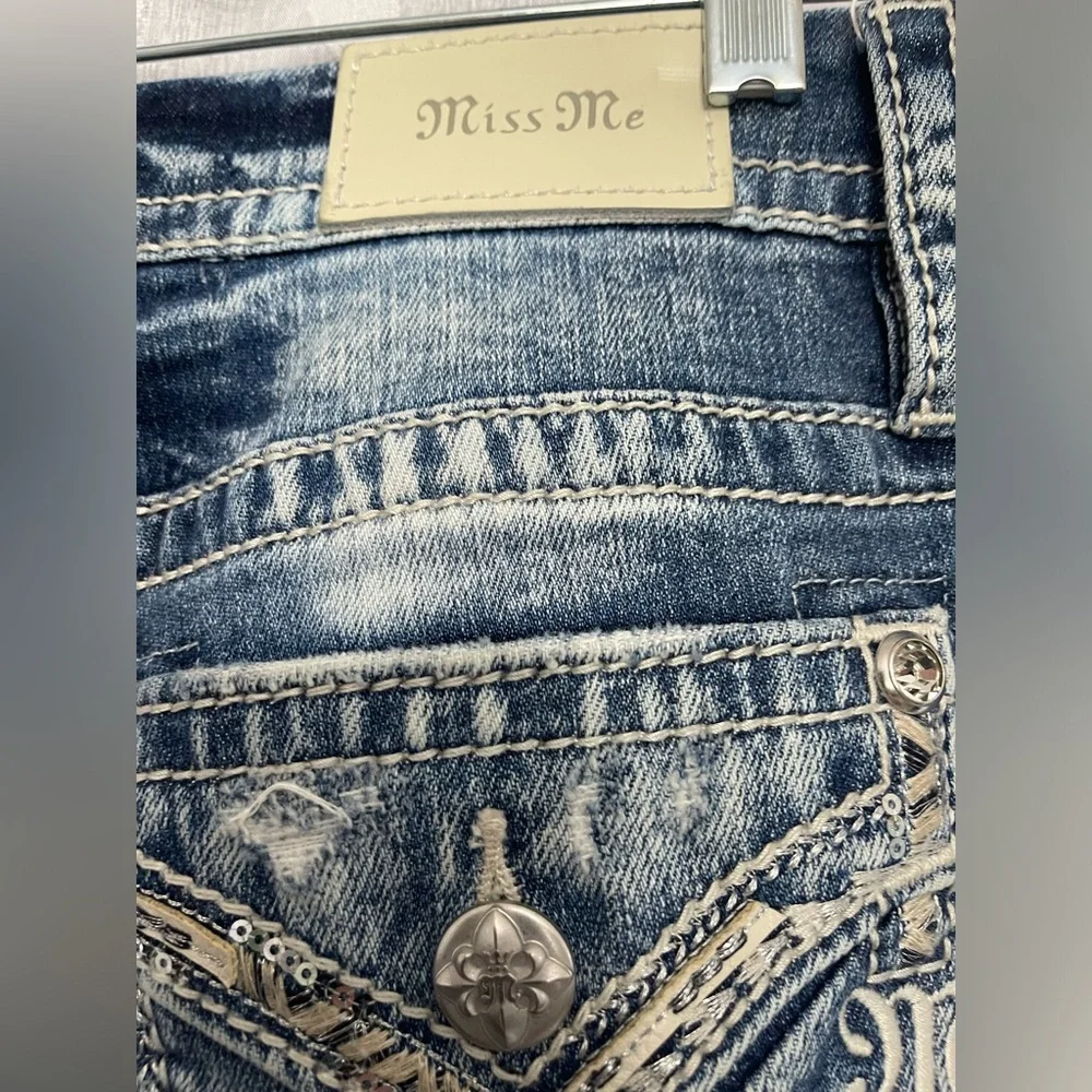 Miss Me curvy ankle skinny jeans - Picture 6 of 8